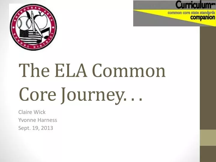the ela common core journey