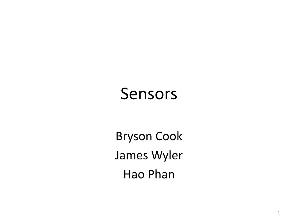 PPT - Sensors PowerPoint Presentation, free download - ID:2324867