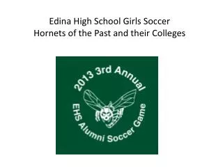 Edina High School Girls Soccer Hornets of the Past and their Colleges