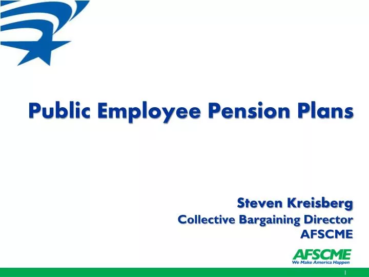public employee pension plans