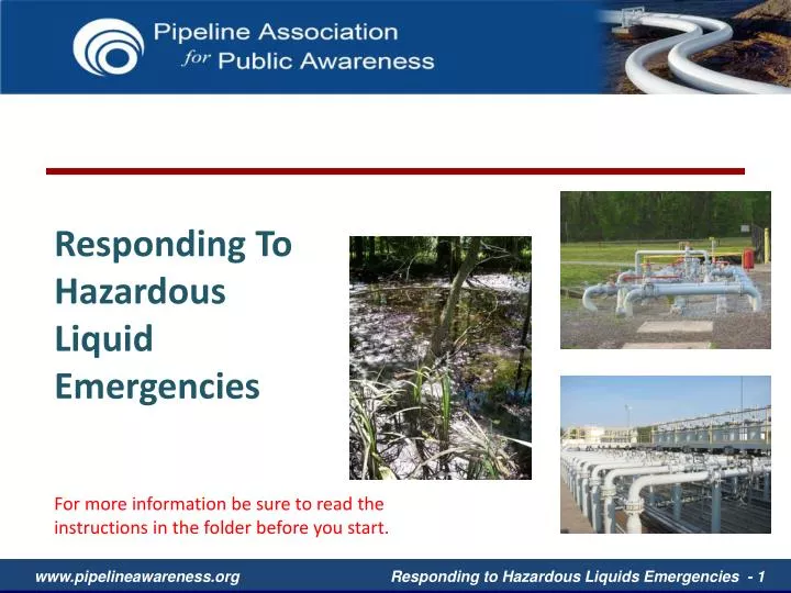 responding to hazardous liquid emergencies