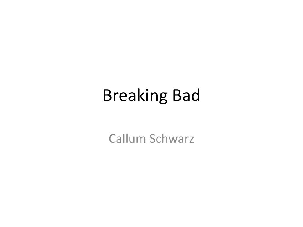 PPT Breaking Bad PowerPoint Presentation, free download ID2324932