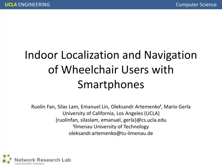 indoor localization and navigation of wheelchair users with smartphones