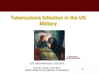 Tuberculosis Infection in the US Military