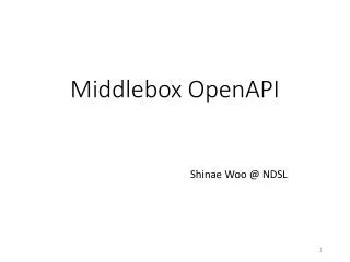 Middlebox OpenAPI