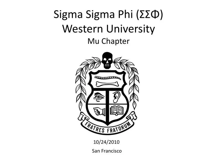 sigma sigma phi western university mu chapter