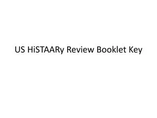 US HiSTAARy Review Booklet Key