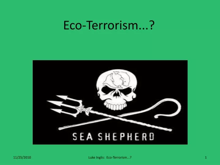 eco terrorism