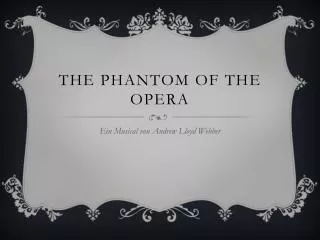 the phantom of the opera