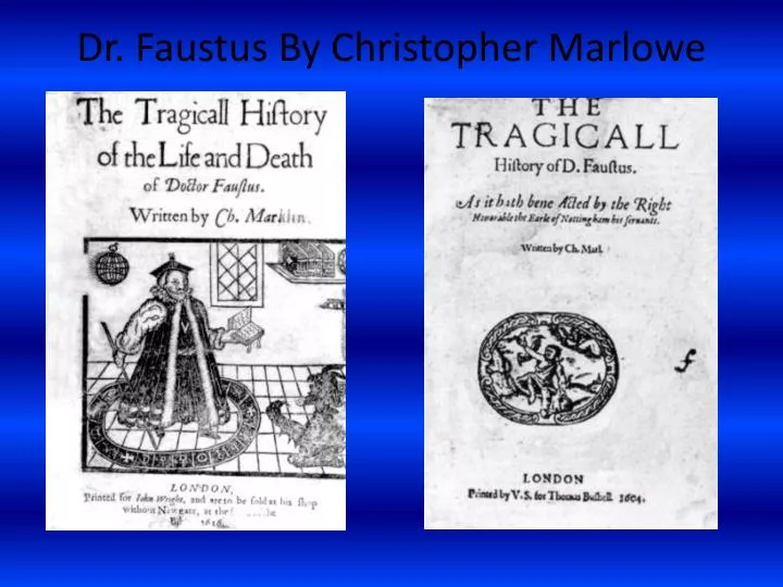 dr faustus by christopher marlowe