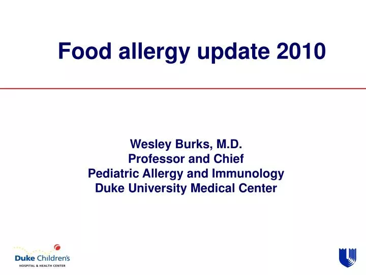 food allergy update 2010