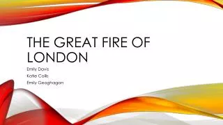 The great fire of london