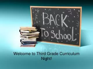 Welcome to Third Grade Curriculum Night!