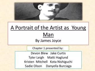 A Portrait of the Artist as Young Man By James Joyce