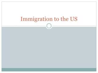 immigration to the us