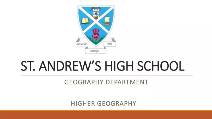 st andrew s high school