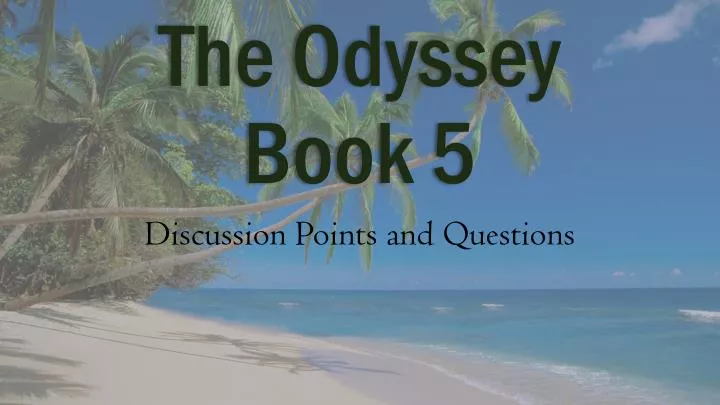 the odyssey book 5