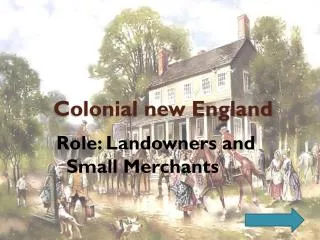 Colonial new England