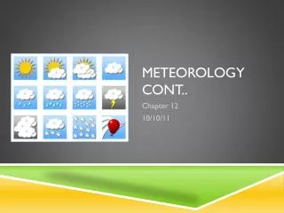 Meteorology Cont..