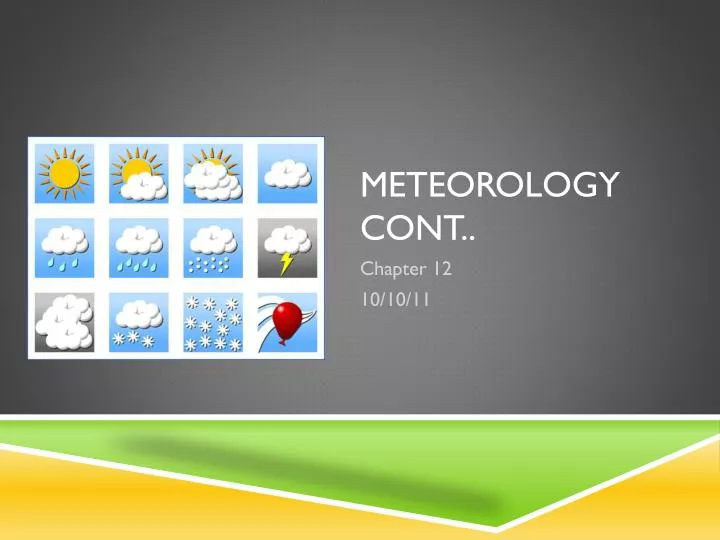 meteorology cont