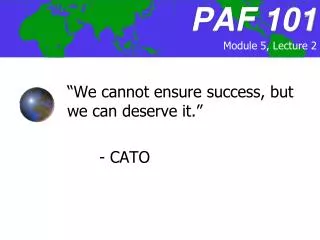 PAF 101