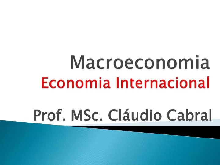 m acroeconomia economia internacional