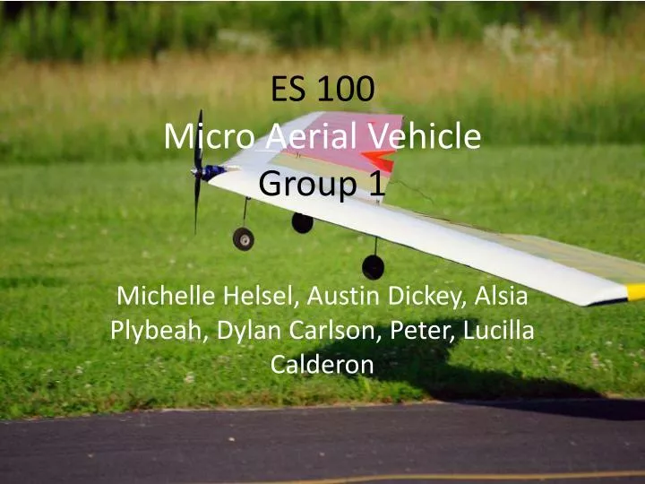 es 100 micro aerial vehicle group 1