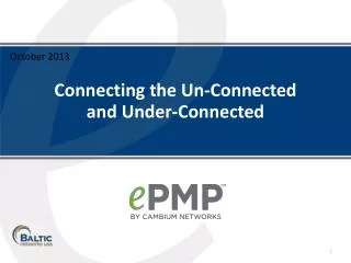 Connecting the Un-Connected and Under-Connected