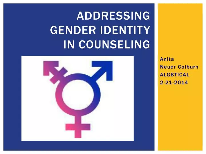 addressing gender identity in counseling
