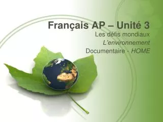 fran ais ap unit 3