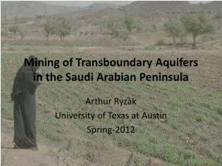 Mining of Transboundary Aquifers in the Saudi Arabian Peninsula