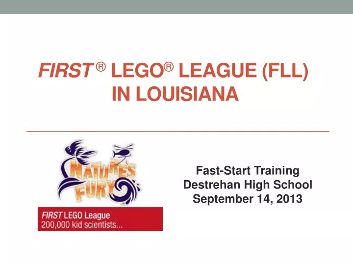 first lego league fll in louisiana