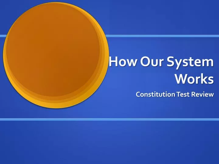 how our system works