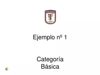 ejemplo n 1 categor a b sica