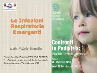 le infezioni respiratorie emergenti
