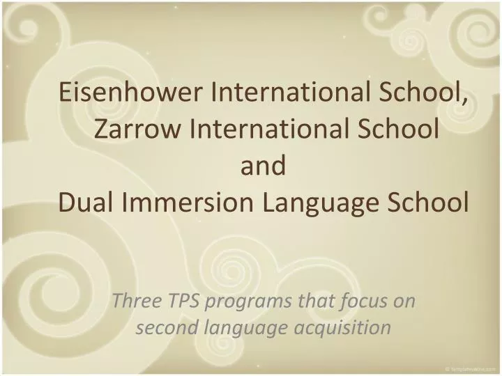 eisenhower international school zarrow international school and dual immersion language school