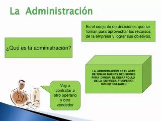 la administraci n
