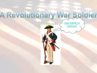 A Revolutionary War Soldier