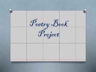 Poetry Book Project