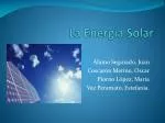 La Energia Solar - slide 1