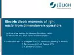 Electric Dipole Moments of Light Nuclei: Understanding Time-Reversal Violation - slide 1
