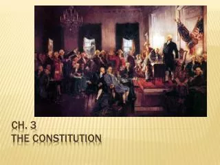 Ch. 3 The Constitution