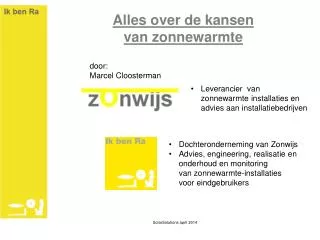 alles over de kansen van zonnewarmte