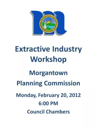 Extractive Industry Workshop