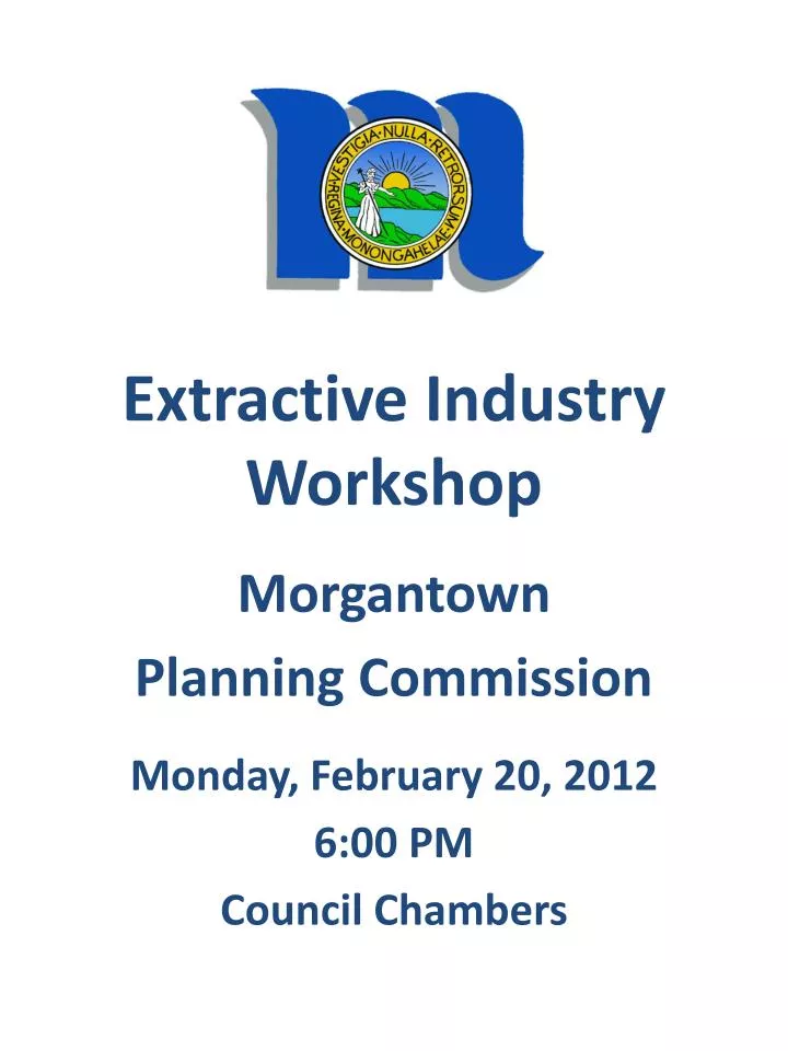 extractive industry workshop