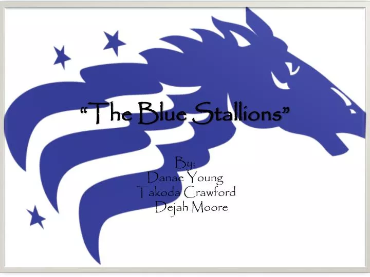 the blue stallions