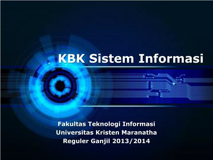 kbk sistem informasi
