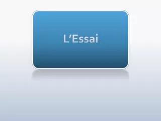 l essai