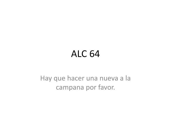 alc 64