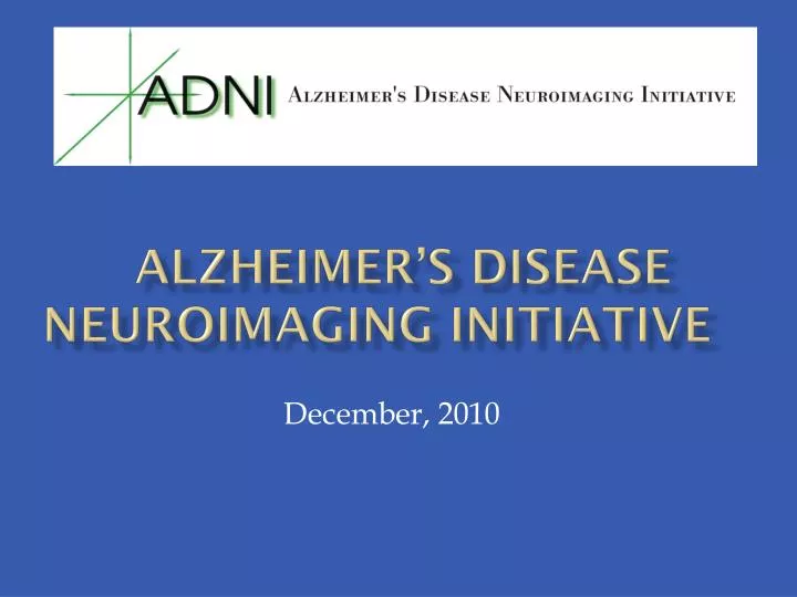 alzheimer s disease neuroimaging initiative